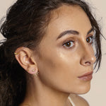 Spike Ear Jacket Earrings