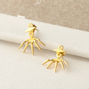 Spike Ear Jacket Earrings