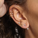 Round Diamond-shaped Stud