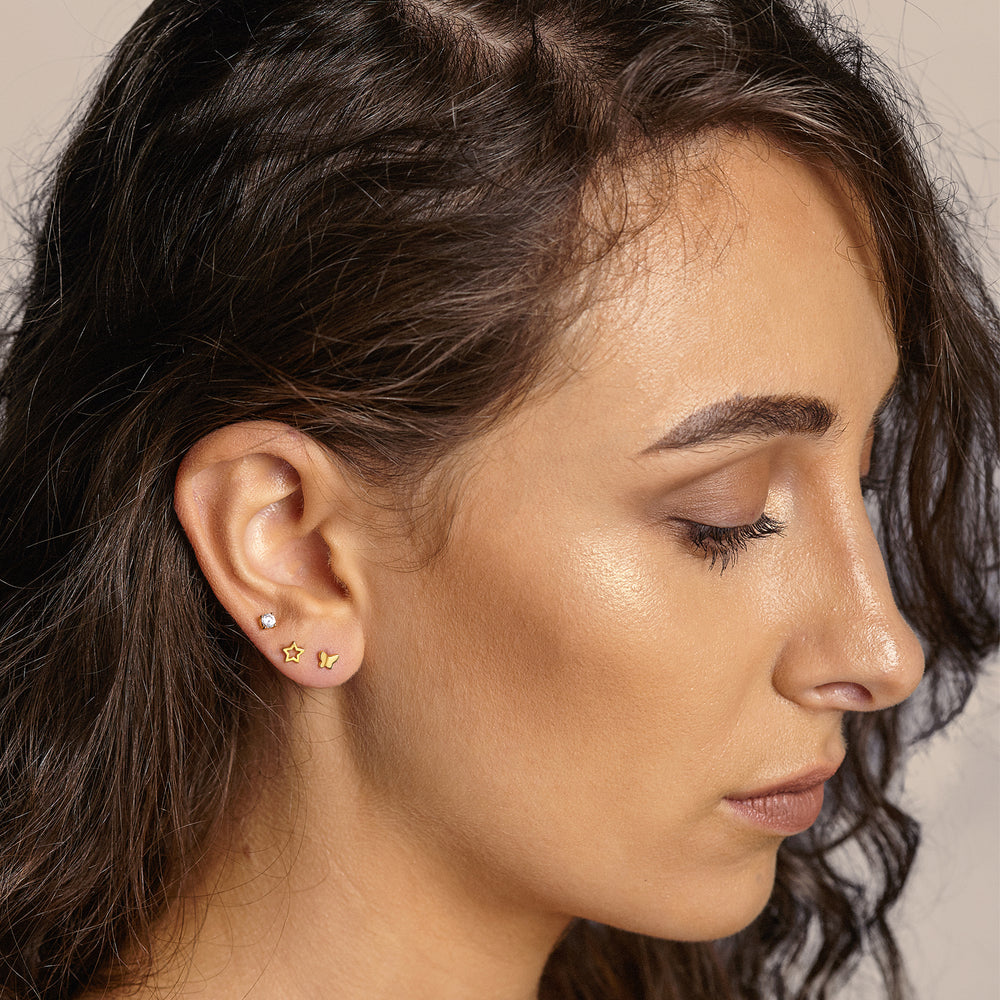 Tiny Star-shaped Earrings