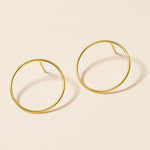 Stud Hoop-shaped Earrings