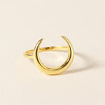 Dainty Moon-shaped Ring