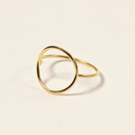 Circle-shaped Curve Ring