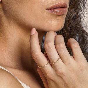 Braid-shaped Band Ring