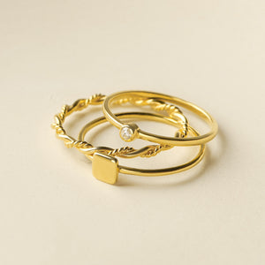 Braid-shaped Band Ring
