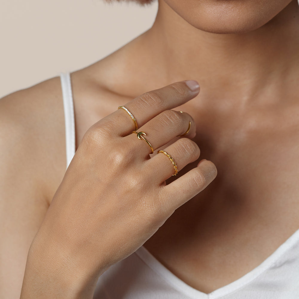 Dainty Moon Ring